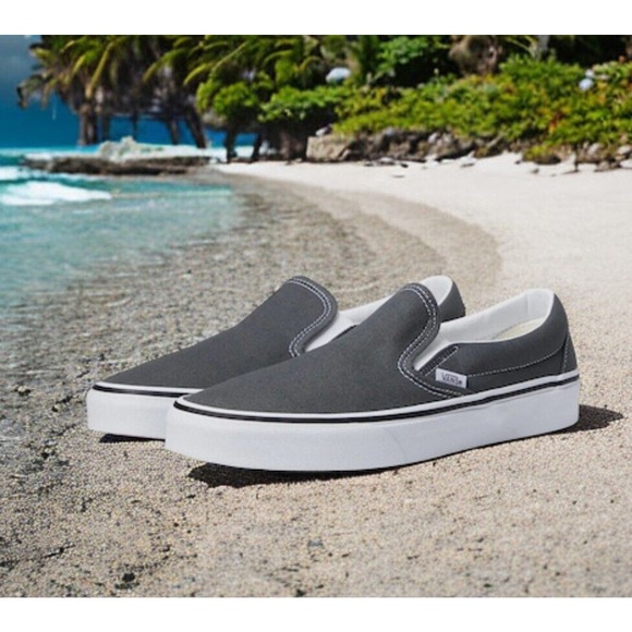 VANS Off The Wall Asher Gray Canvas Skate SB Shoes Mens 11.5 NEW Fast Ship main image 8